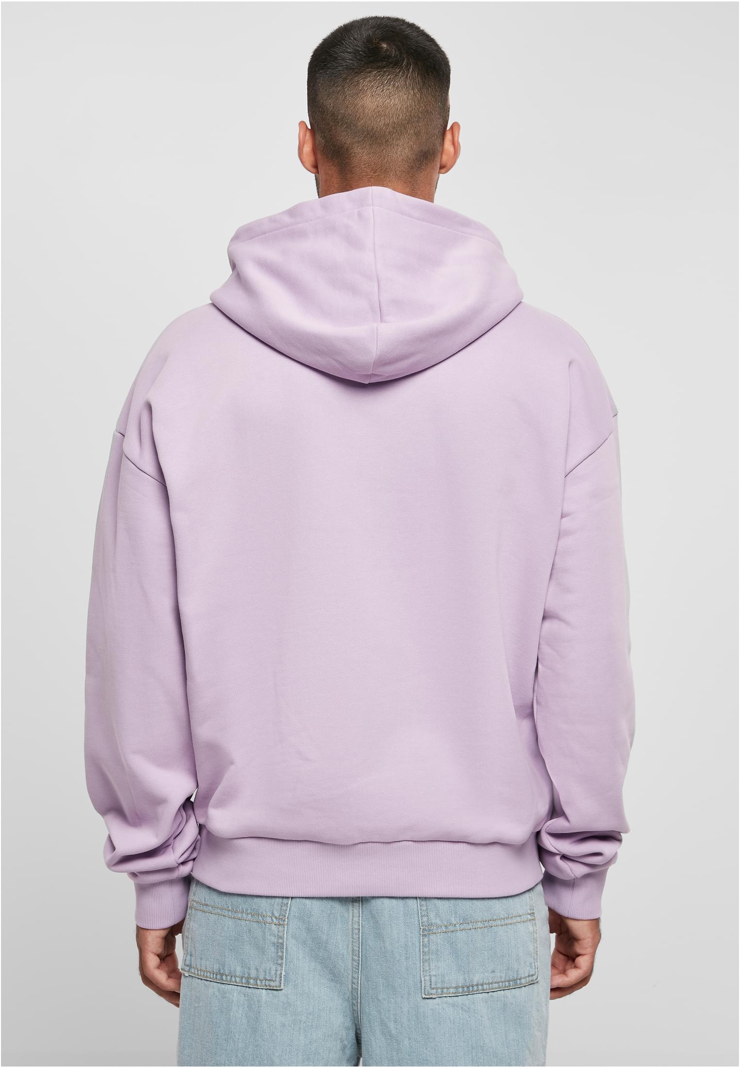 Lilac colored Hoodie loop back terry